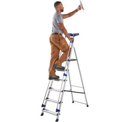 Werner Workstation Platform Stepladder - laddersandmore.co.uk